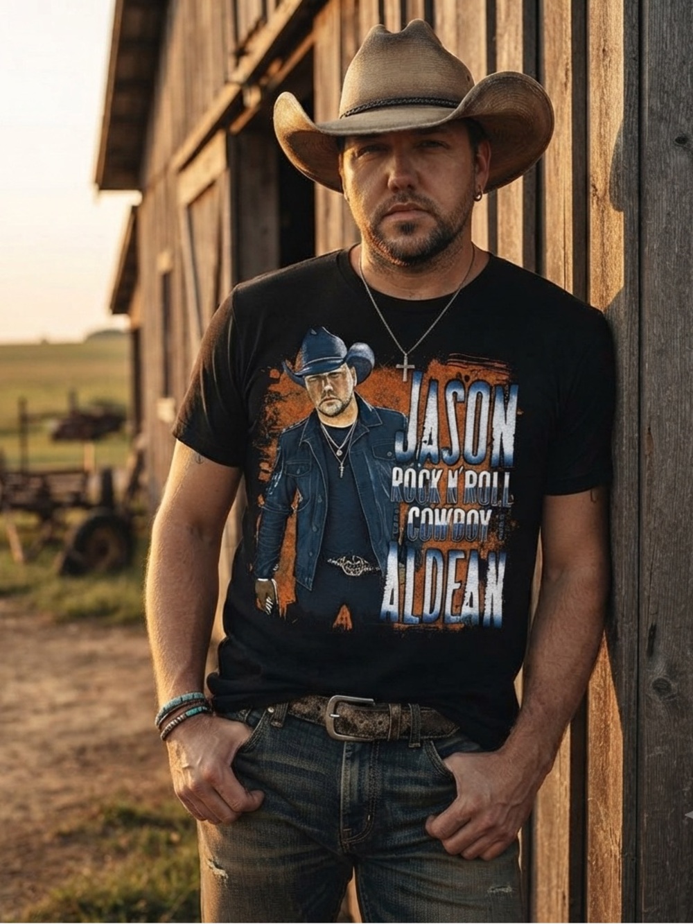 Jason Aldean 2022 Rock n Roll Cowboy Tour Tee